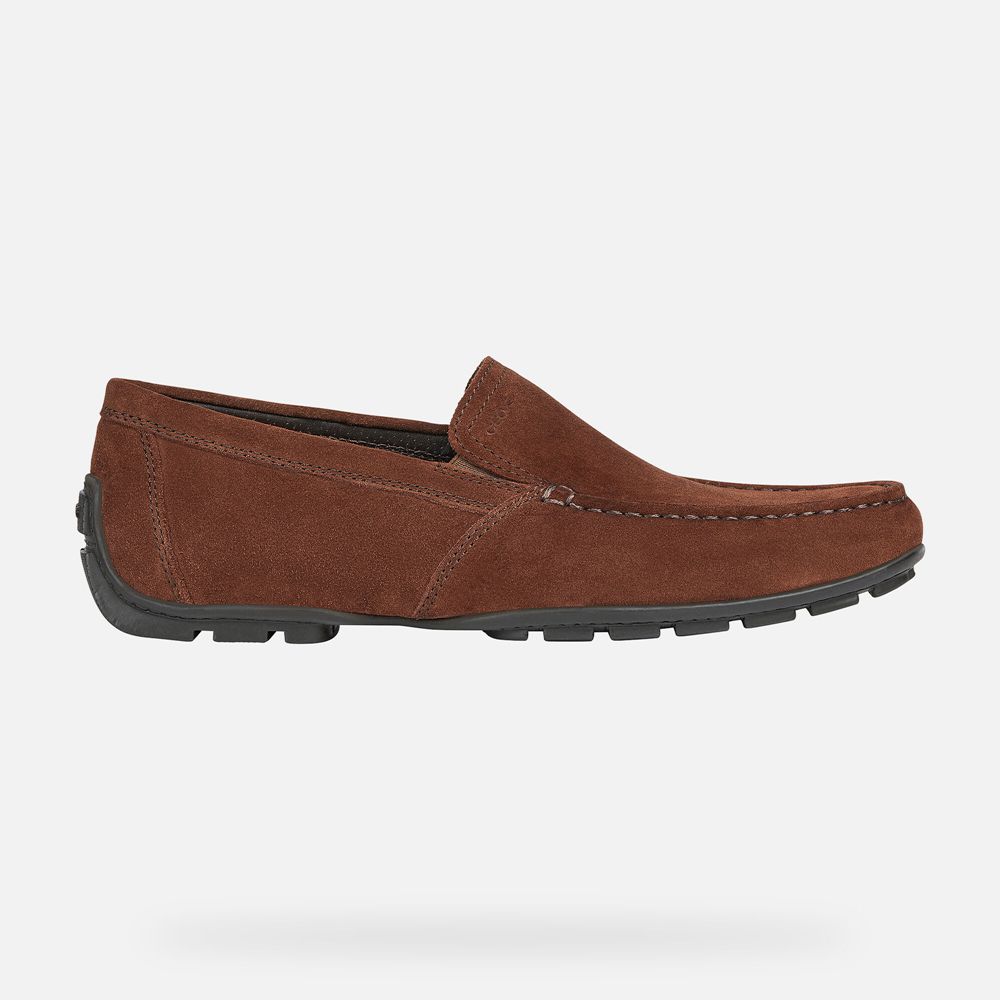 Geox Erkek Loafers Koyu Kahverengi - Moner - WIE-024367